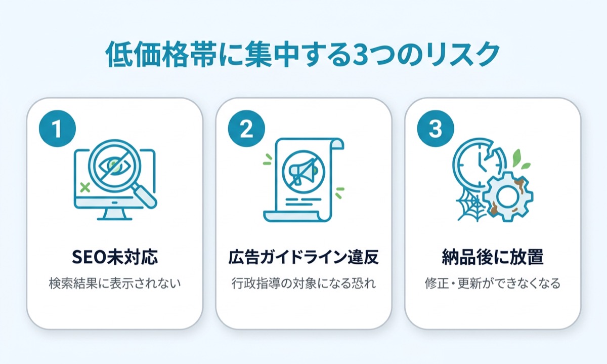 低価格帯に集中する3つのリスク