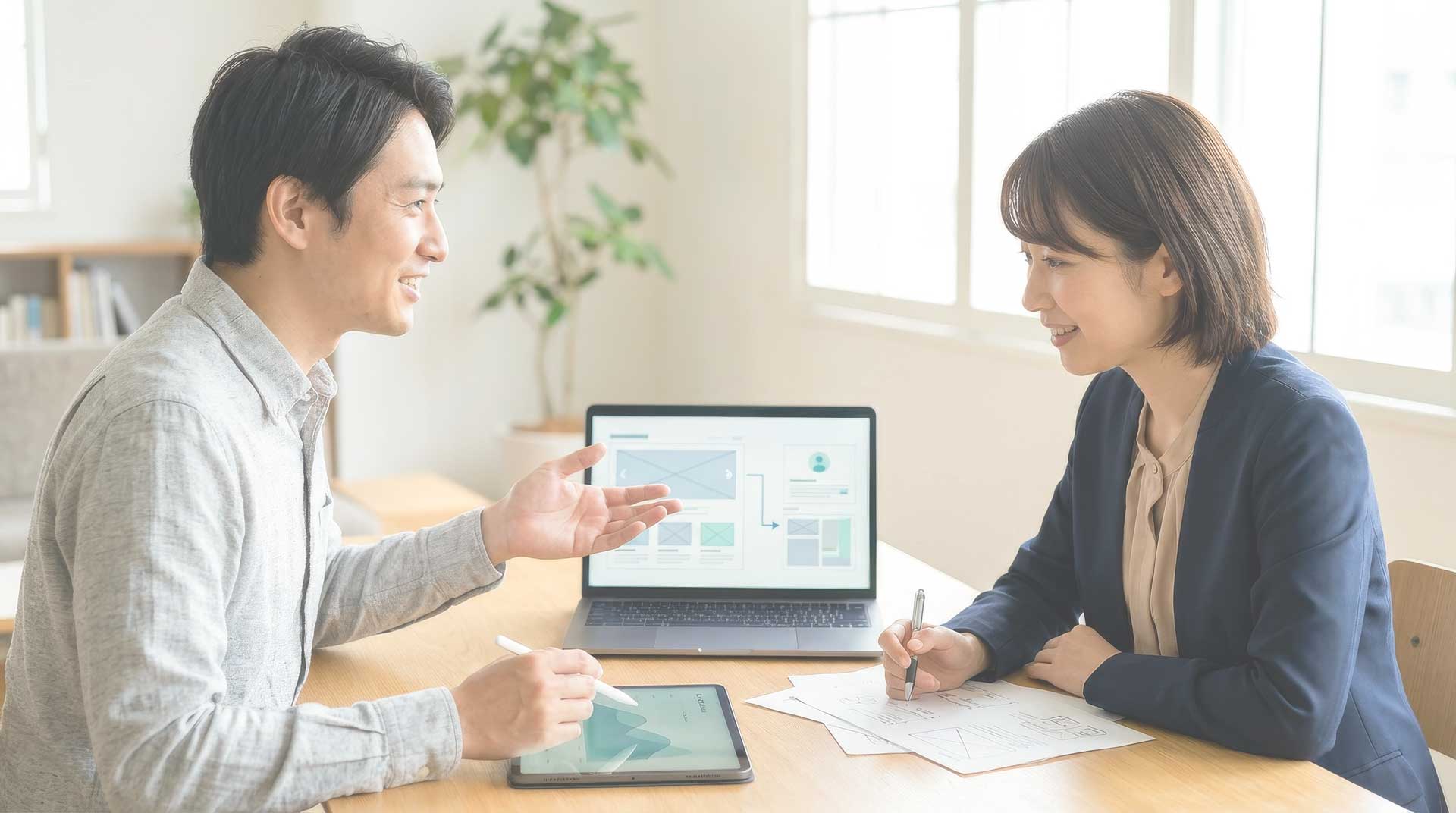 導線と情報設計の考え方のイメージ